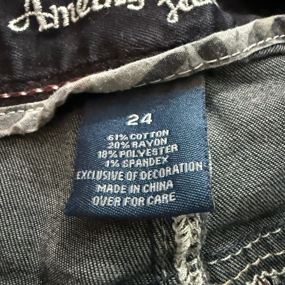 Amethyst Jeans Dark Blue boyfriend cut - Picture 3 of 5